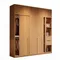Oak wardrobe sliding door household bedroom sliding door storage cabinet small apartment sliding door locker wardrobe