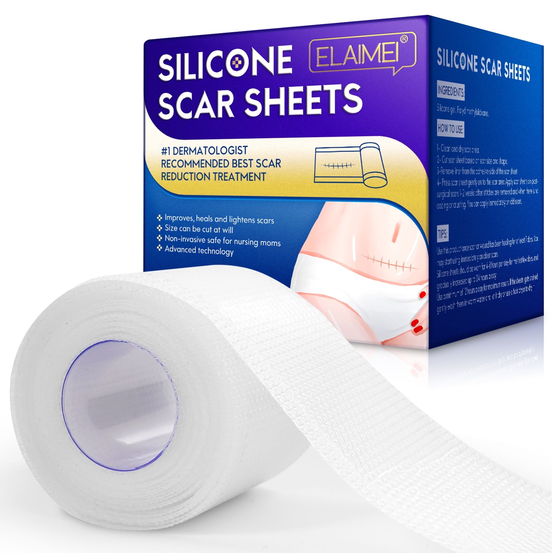 P-Beauty Cerotto in silicone per ferite e cicatrici trasparente 1x300