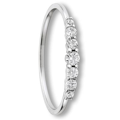 Goldring ONE ELEMENT "Zirkonia Ring aus 333 Weißgold Zirkonia Ring aus 333 Weißgold" Gr. 60, silber, Fingerringe, Damen, 60,mit Zirkonia, Weißgold 333-Gold, Weißgold 333, Gold, edles Design – modisch & dezent zugleich Image