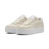 Sneaker PUMA "Court Lally Skye Suede Sneakers Damen", Gr. 38, weiß (frosted ivory weiß), Obermaterial: Leder, Synthetik; Futter: Textil; Innensohle: Textil; Laufsohle: Gummi, Schuhe