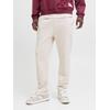 Sweathose JACK & JONES "JPSTKANE BRADLEY UNCUFFED SWT PANTS NOOS", Herren, Gr. M, N-Gr, gelb (moonbeam), Sweatware, Obermaterial: 65% Polyester, 35% Baumwolle, unifarben, modisch, relaxed fit knöchellang, Hosen