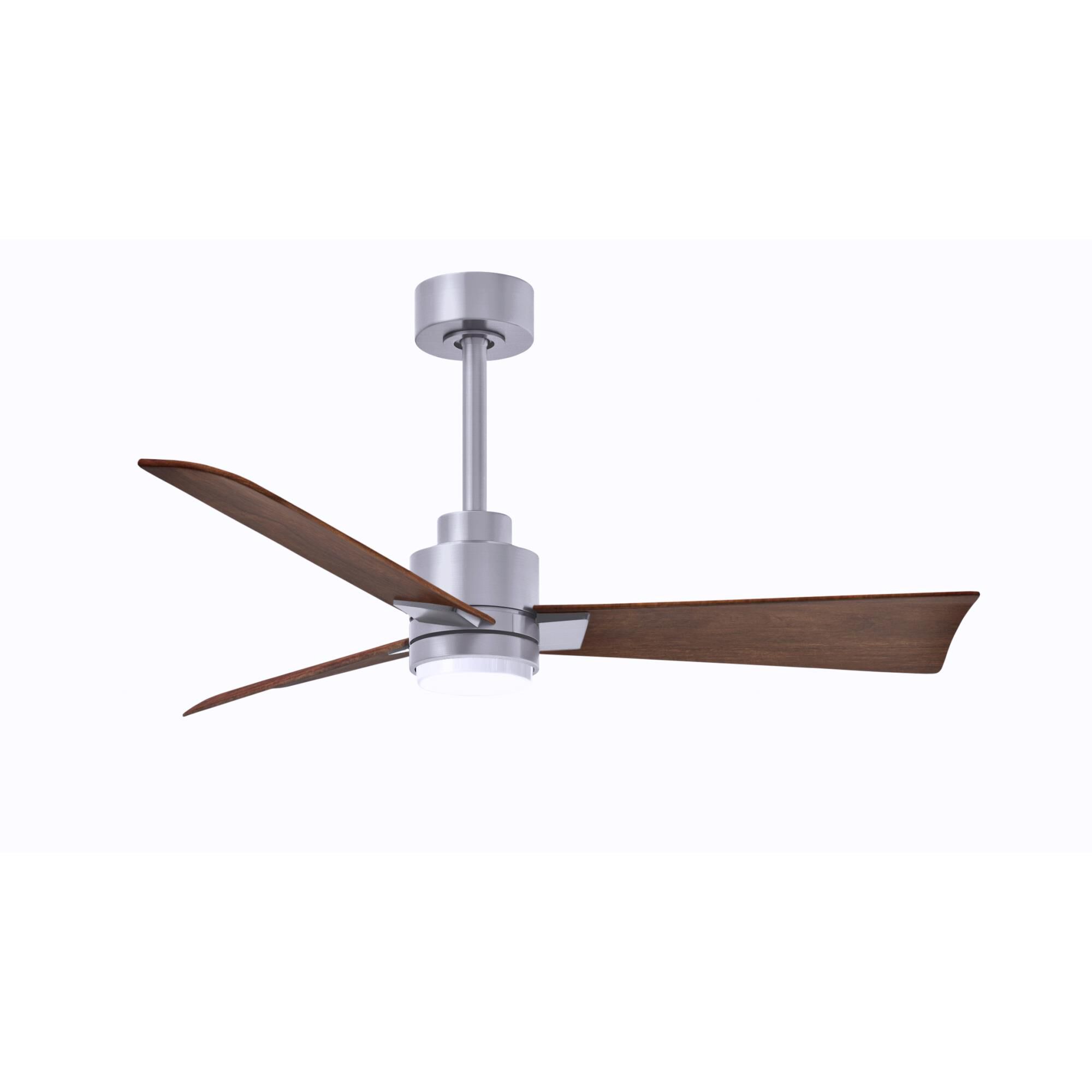 Matthews Fan Company Alessandra 42 Inch Ceiling Fan with Light Kit - AKLK-BN-WN-42
