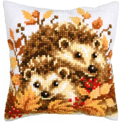 Kreuzstichkissen Igel Image
