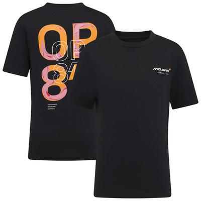 McLaren Oscar Piastri Fahrer-T-Shirt – Schwarz – Kinder Image