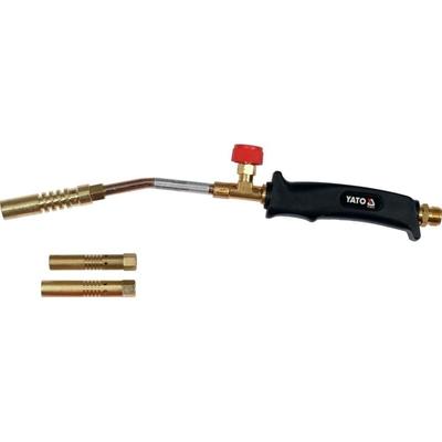 YATO Gasbrenner Lötbrenner Lötkolben Abflammgerät 4 kW, 360 mm, 3 Messingdüsen, stufenlose Image