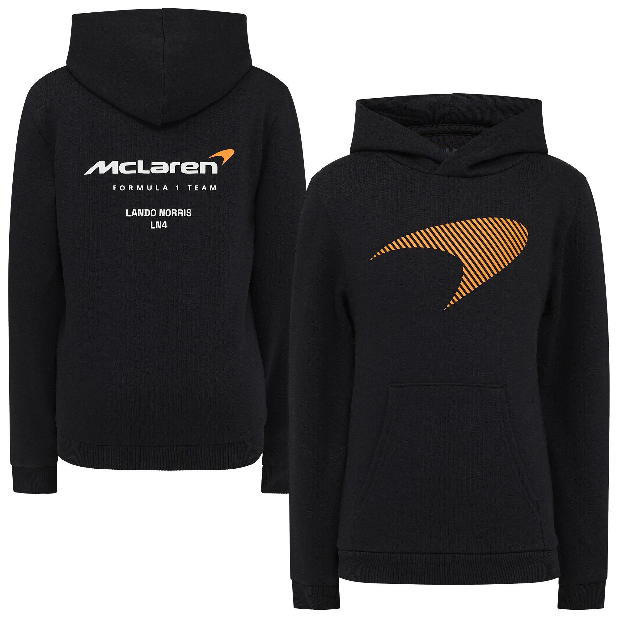 McLaren Lando Norris Fahrer Hoodie – Schwarz – Kinder Image