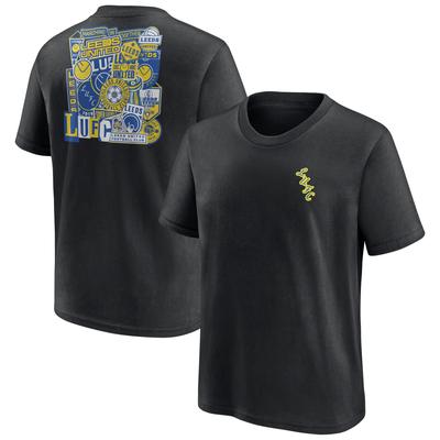 Leeds United T-Shirt mit Sticker-Grafik – Schwarz – Kinder Image