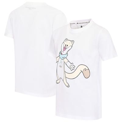 Tina Mascotte Vollfarb-T-Shirt für die Olympischen Spiele 2026 in Mailand Cortina – Junior Image