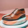 Klassische Business-Schuhe aus Rindsleder für Herren, Business-Kleiderschuhe, Gummisohle, Herren-Schnürschuhe, elegante formelle Oxford-Schuhe