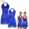 Donne Strass Costume da ballo latino Nappa Ginnastica Body Body Balletto Tango Salsa Jazz Performance Tute con frange
