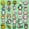 1/30 Stück süße Tiere Kuh Schuh Charms für Frauen Mädchen Katze Hund Schafe Panda Schuh Zubehör Dekoration Pinguin Pin Clog Jeans