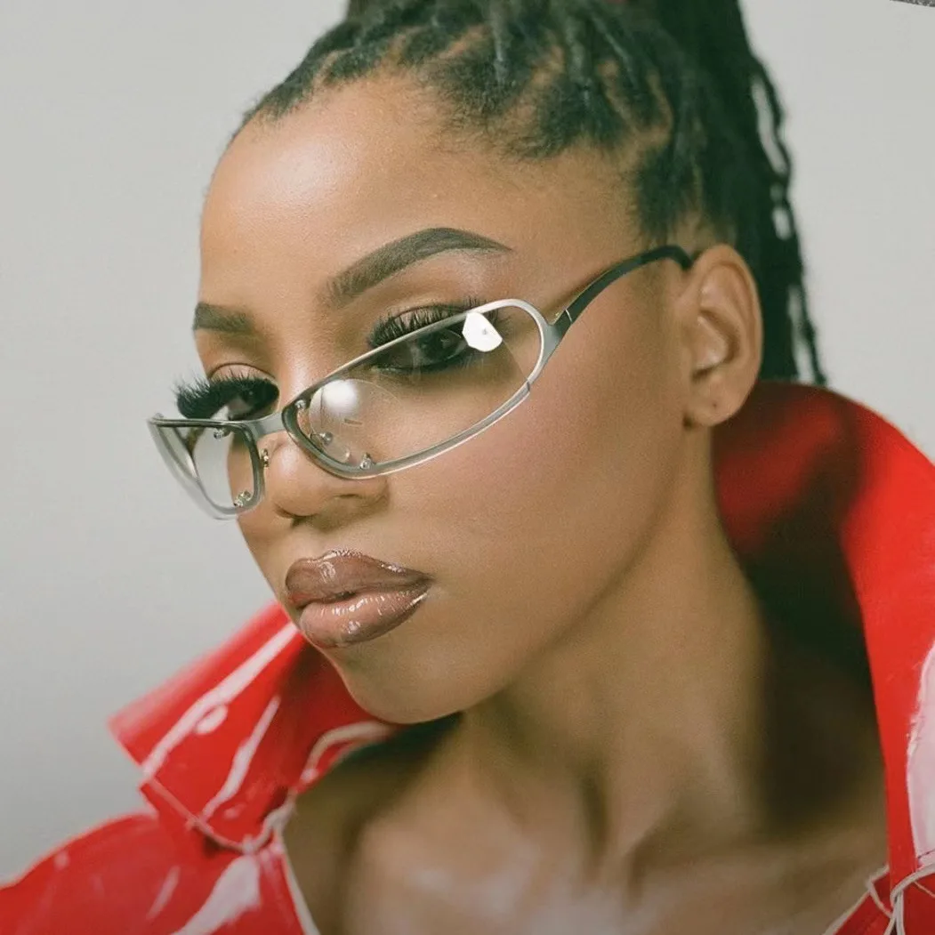 Rechteckige Y2k-Sonnenbrille für Damen, trendige Sonnenbrille, Retro, quadratisch, Vintage-Sonnenbrille Image