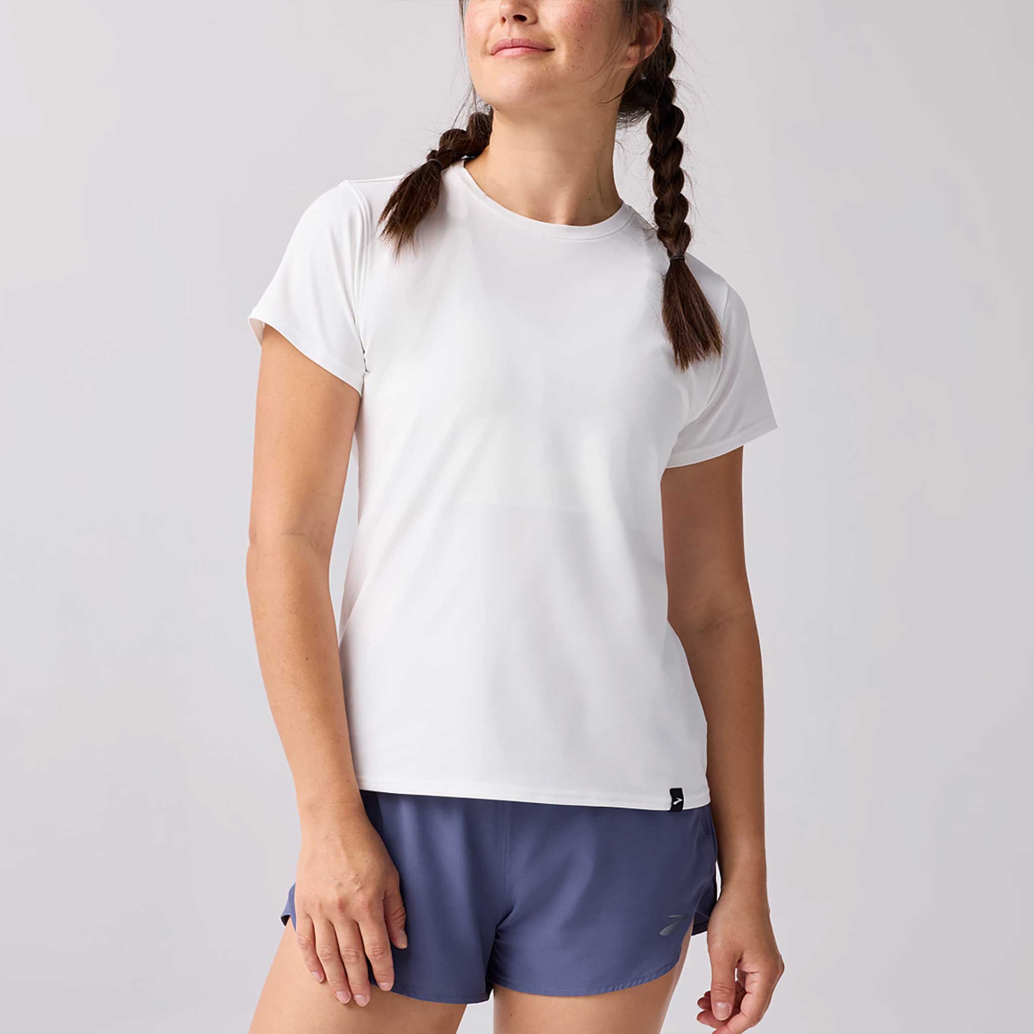 Brooks Luxe Short Sleeve Women's Running Apparel White