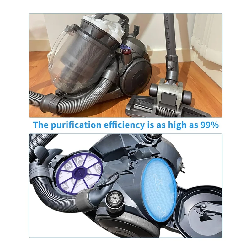 A55X-HEPA Filter Staubsauger Zubehör für Dyson DC19, DC20, DC21, DC29, Ersatzfilter für oberen und unteren Motoren Image