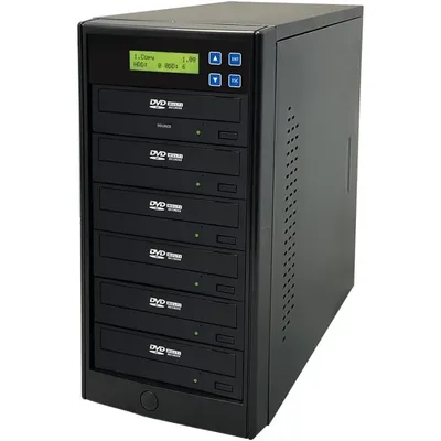 Popular 24X SATA 1 to 5 CD DVD M-Disc Supported Duplicator Writer Copier Tower with Free DVD Video Copy Protection