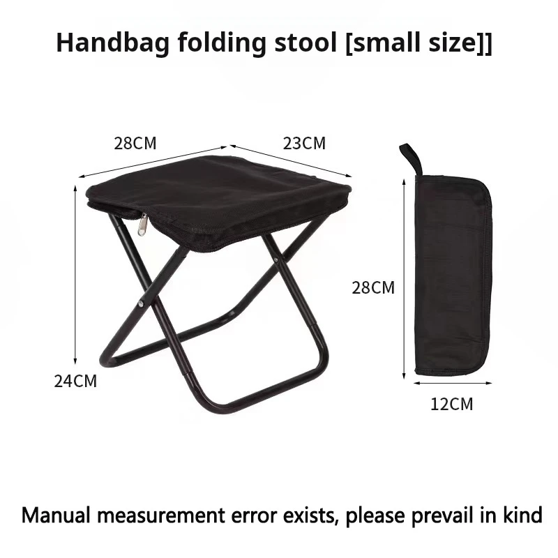 1 Stück Stifttasche, Klapphocker, kleines Pferd, Reißverschluss, Outdoor, Camping, tragbar, Angeln, Picknick, U-Bahn, Zug und andere Outdoor-Hocker