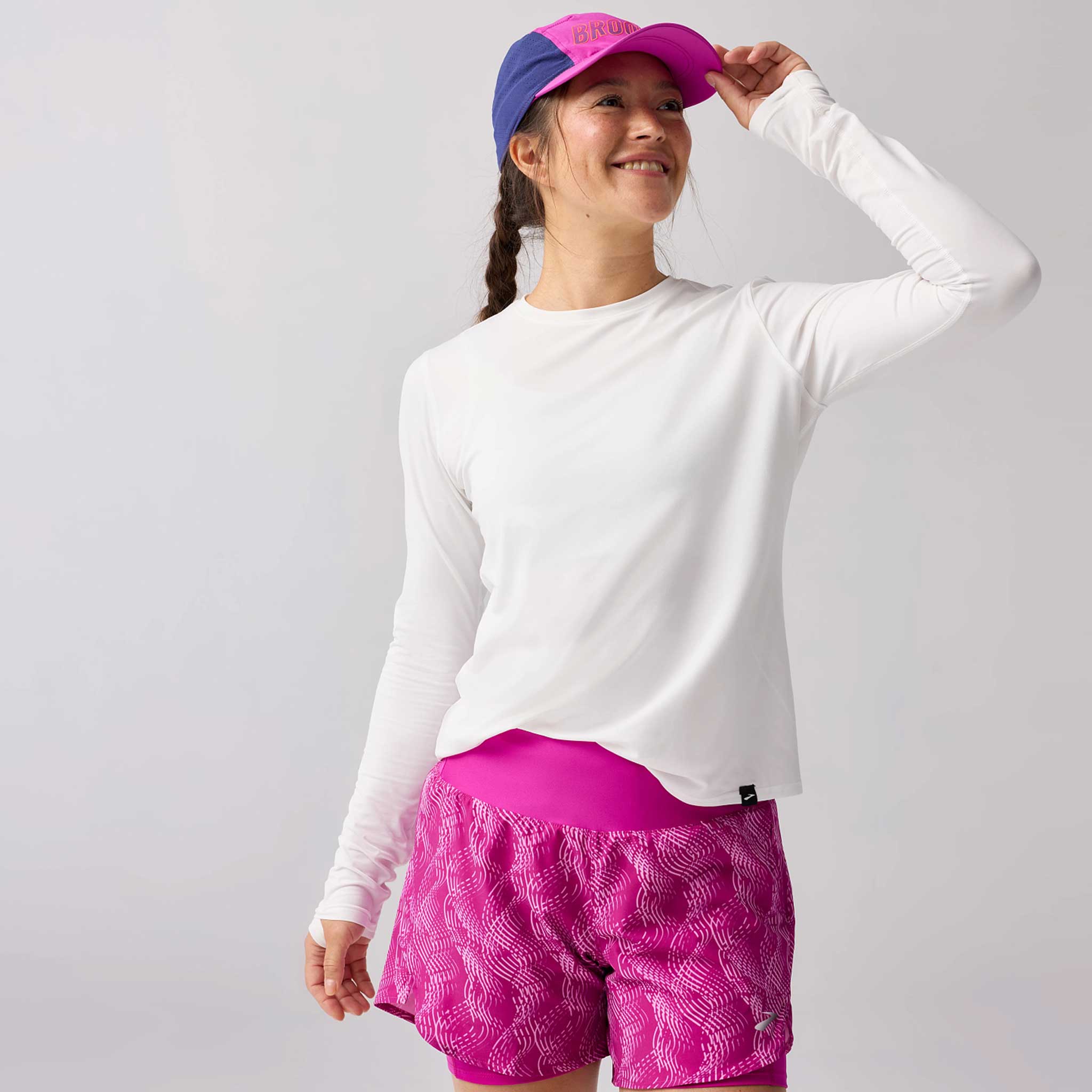 Brooks Luxe Long Sleeve Women's Running Apparel White