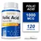 Folic Acid Supplement - Supports Cellular Health, Energy Production and Prenatal Health, Neural Tube Development, and Vitality