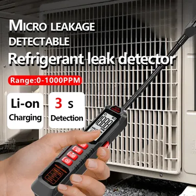 High Sensitivity Freon Leak Detector Halogen Leak Detector R22 R410A R134A R1234YF Refrigerant Gas HVAC Air Conditioner Tester