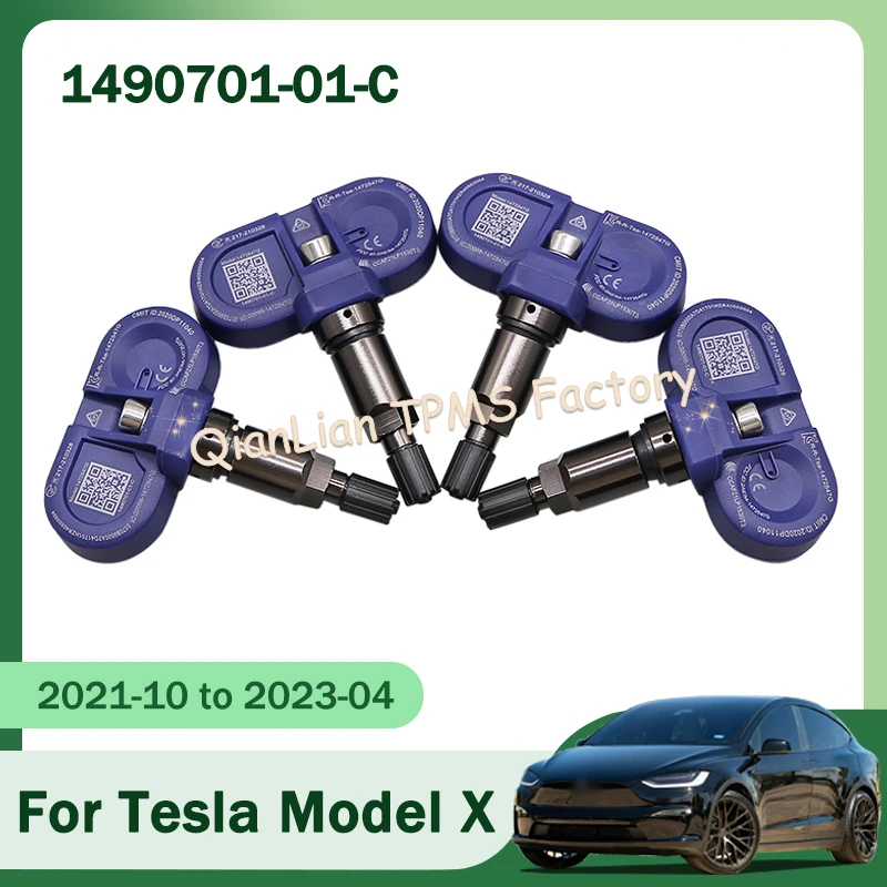 4PCS 1490701-01-C TPMS Sensor Reifendruck Sensor Für Tesla Modell 3 Y S X 1490701-01-B 149070101B 149070101C Image