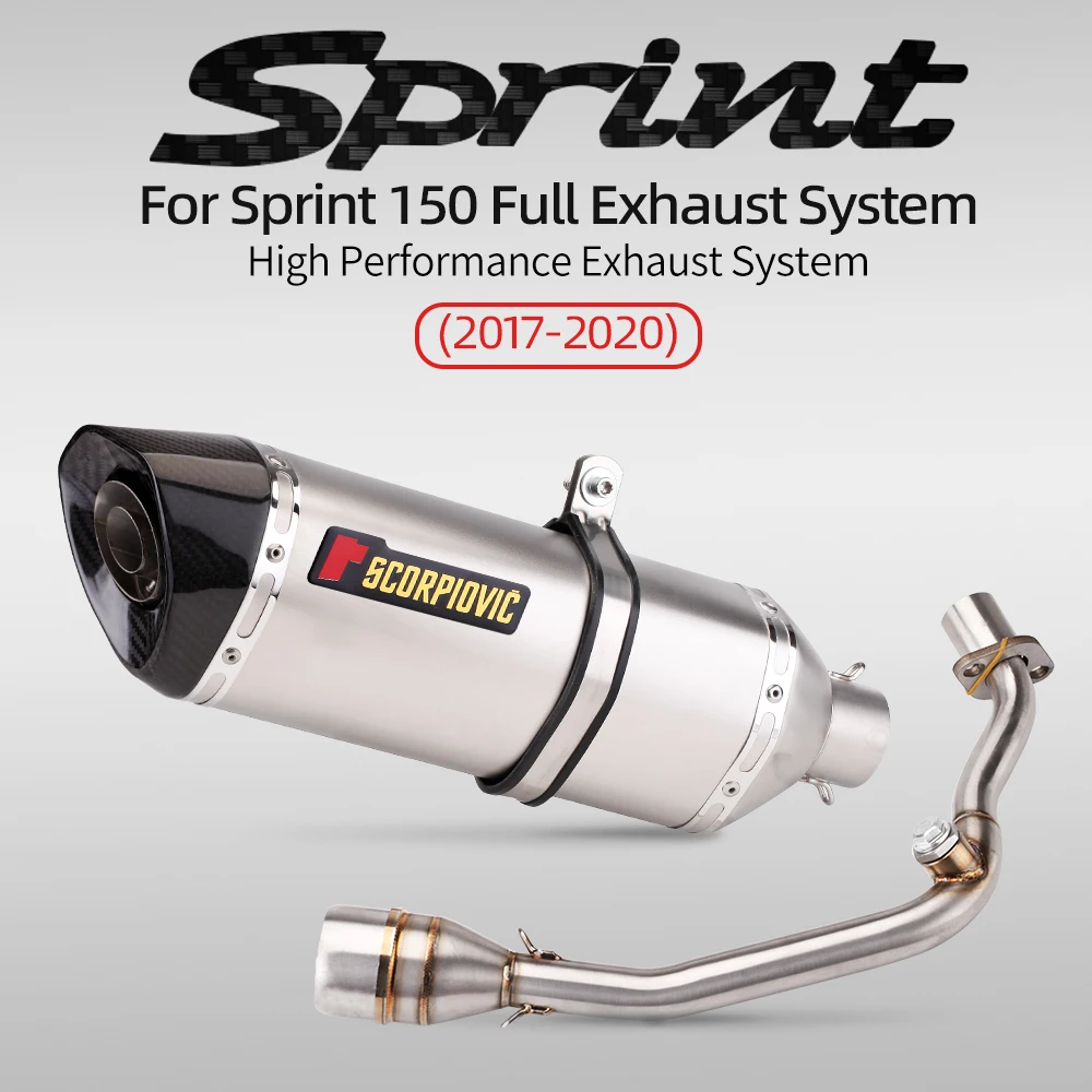 Moto Di Scarico sistema completo Fuga per Piaggio vespa Sprint 125 sprint 150 primavera 125 primavera 150 2017-2022
