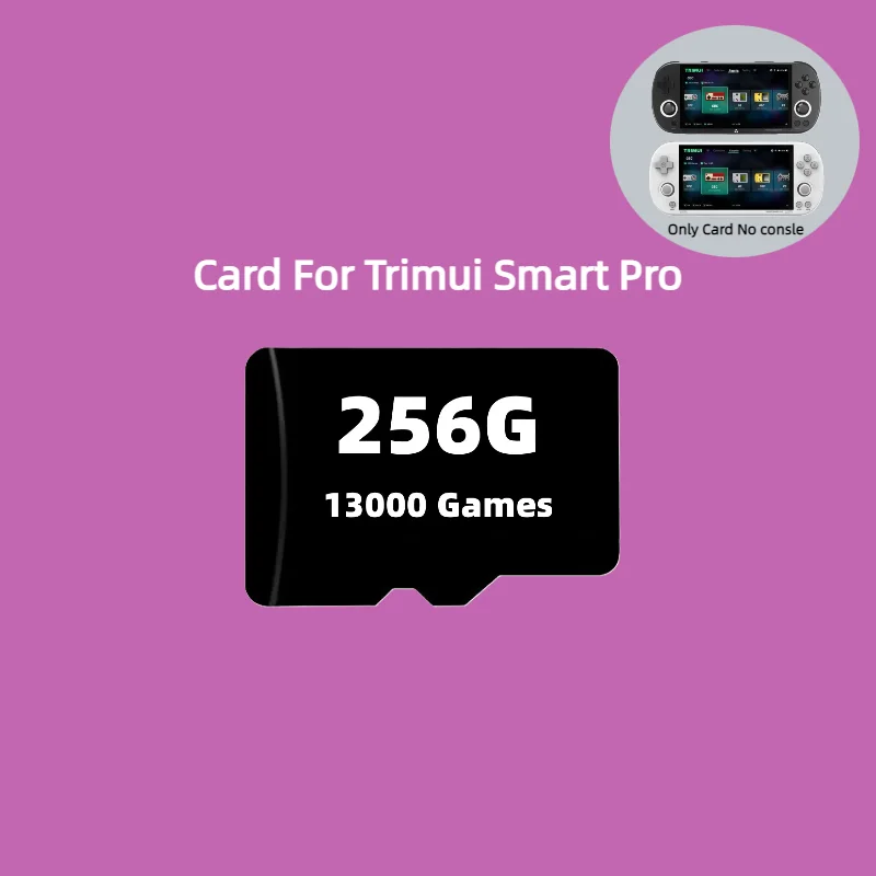SD Karte Für Trimui Smart Pro Handheld Spielkonsole 4,96'' IPS Bildschirm Linux System Joystick RGB Beleuchtung Smartpro TF spiel Karte Image
