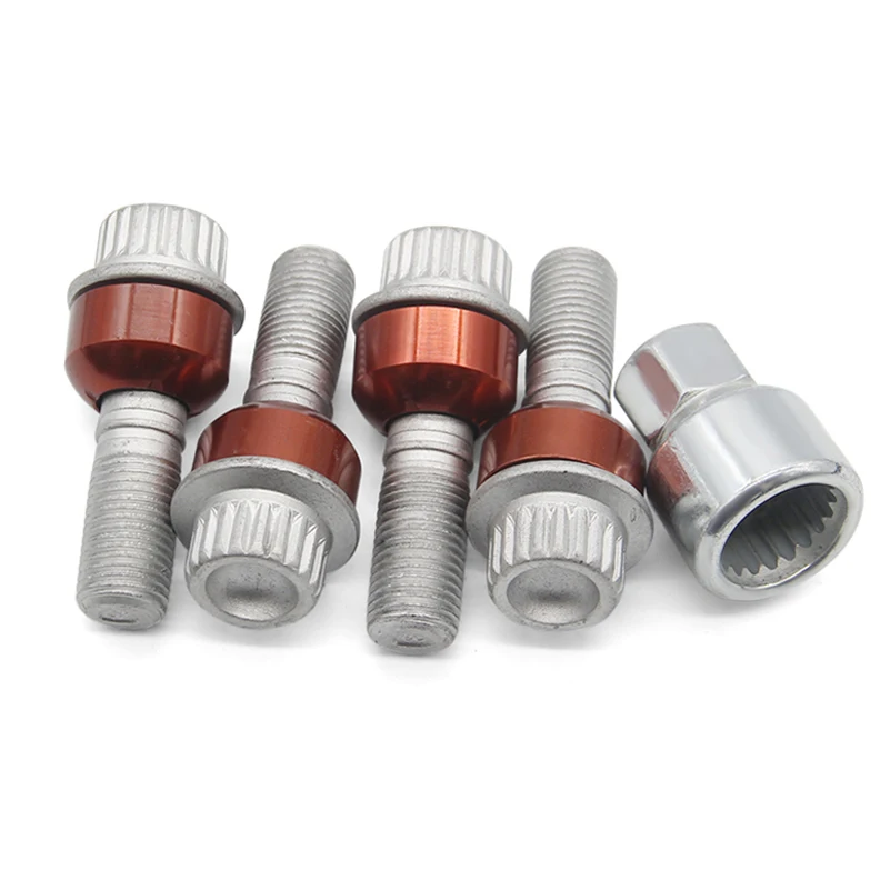 Auto M14 * 1.5 Pneumatico Antifurto Vite Ruota Bullone Con Denti Mobile 20 Denti per VW Touareg Porsche Cayenne Audi A7 Accessori Auto