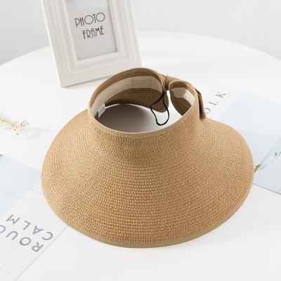 14 Colors Summer Folding Empty Top Hat Straw Hat Sun Hat Beach Hat Sunshade Sun Hat Panama Women's Men's Straw Hat
