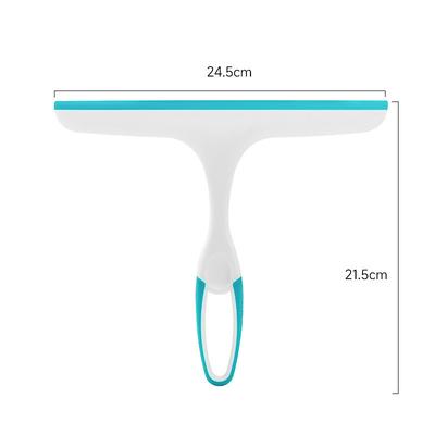 3pcs Cleaning Scrapers Long Handle Household , Double-Sided Silicone Squeegees for Bathroom Tiles, Glass, Mirrors, and Anti-Fog Removal