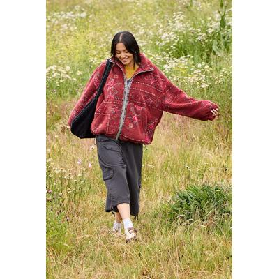 BDG Mae Fleece Jacket - Pink XS at Urban Outfitters