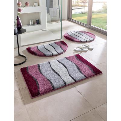 Badematte GRUND Gr. 1, lila (beere, grau), rechteckig (45cm x 50cm),, Badematten Image