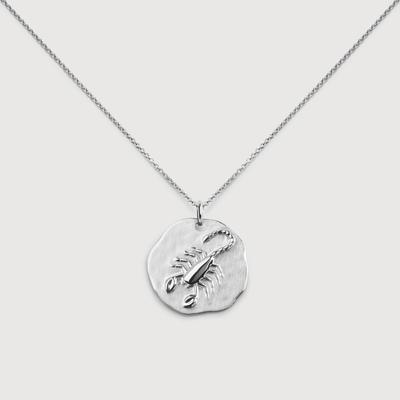 Sterling Silver Scorpio Zodiac Chain Necklace