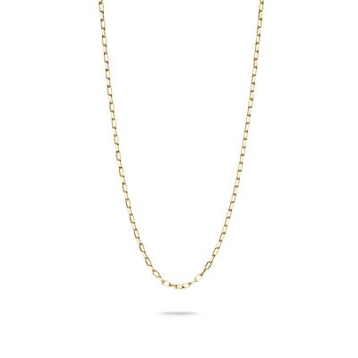 Collierkettchen THOMAS SABO "Paperclip-Kette, KE2328-001-21-L45v,L70v, KE2328-413-39-L45v,L70v" Gr. 70, gold (gelbgoldfarben), Halsketten, Damen, 70, Silber 925 (recycelt) Image