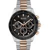 Chronograph BOSS "HERO", rosa (silberfarben, roségoldfarben), Armbanduhren, Herren, Quarzuhr, Herrenuhr, Armbanduhr, Stoppfunktion, Edelstahlarmband