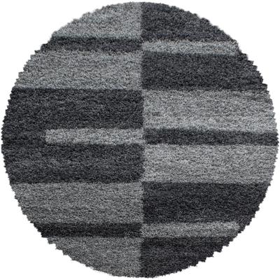 Hochflor-Teppich AYYILDIZ TEPPICHE "Gala Shaggy 2505", grau, H:30mm Ø:80cm, Kunstfaser, Teppiche, Wohnzimmer Image