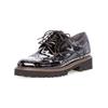 Schnürschuh GABOR "Gabor Halbschuhe Nappaleder", Damen, Gr. 40, schwarz (schwarz lack), Nappaleder, casual, Schuhe