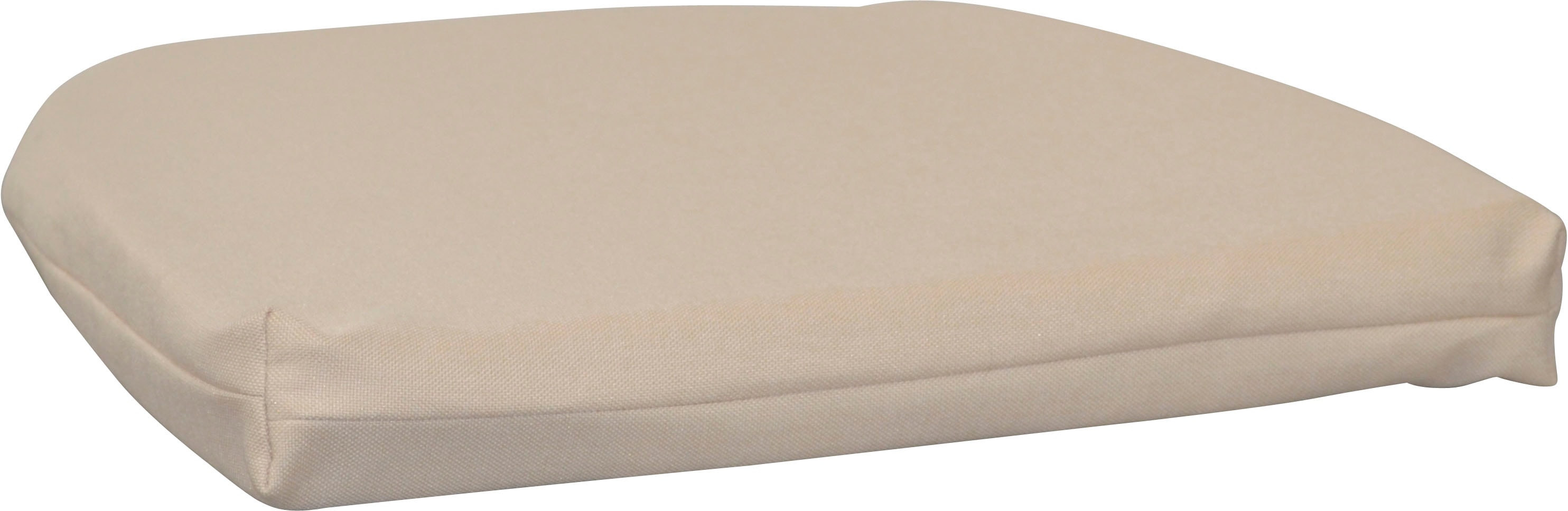 Sitzkissen, beige (creme, unifarben), B:43cm L:47cm, Polyester, HOFMANN LIVING AND MORE, Dekokissen_Sitzkissen_Kissenhüllen, Maße (B/T/H): (43/47/5)