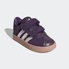Sneaker ADIDAS SPORTSWEAR "KINDERSCHUH VL COURT 3.0 KIDS", Gr. 27, aurora plum, zero metallic, pink gum, Leder, Synthetik, sportlich, Schuhe, Design auf den Spuren des adidas Samba