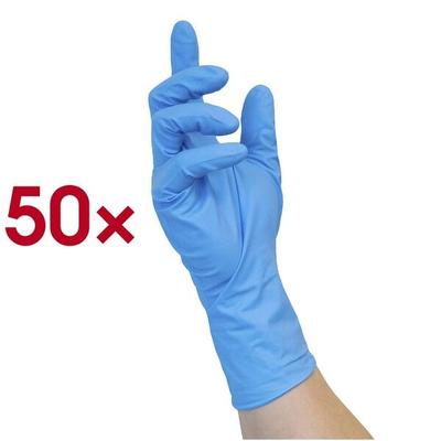 NITRAS 50er-Pack Einmalhandschuhe »HIGH RISK NITRILE« Größe XL Image