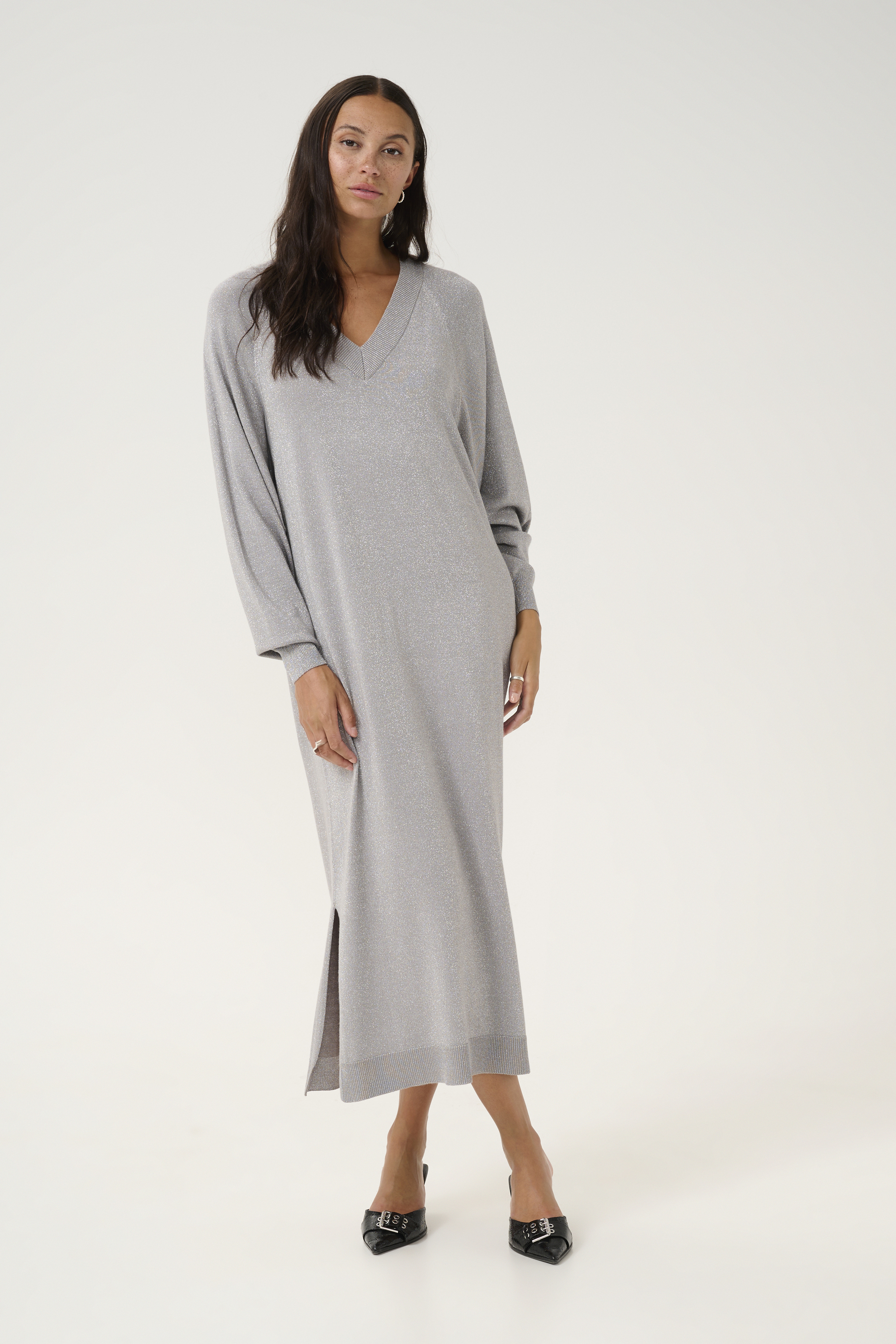 Kleid Loose fit Grey silver metallic Image