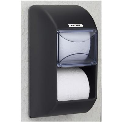 Katrin Toilettenpapierspender schwarz, 14.5x30x14.5 cm Image