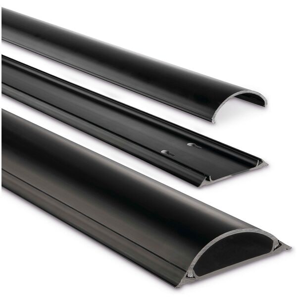 Hama Kabelkanal halbrund PVC 1 m schwarz schwarz Image
