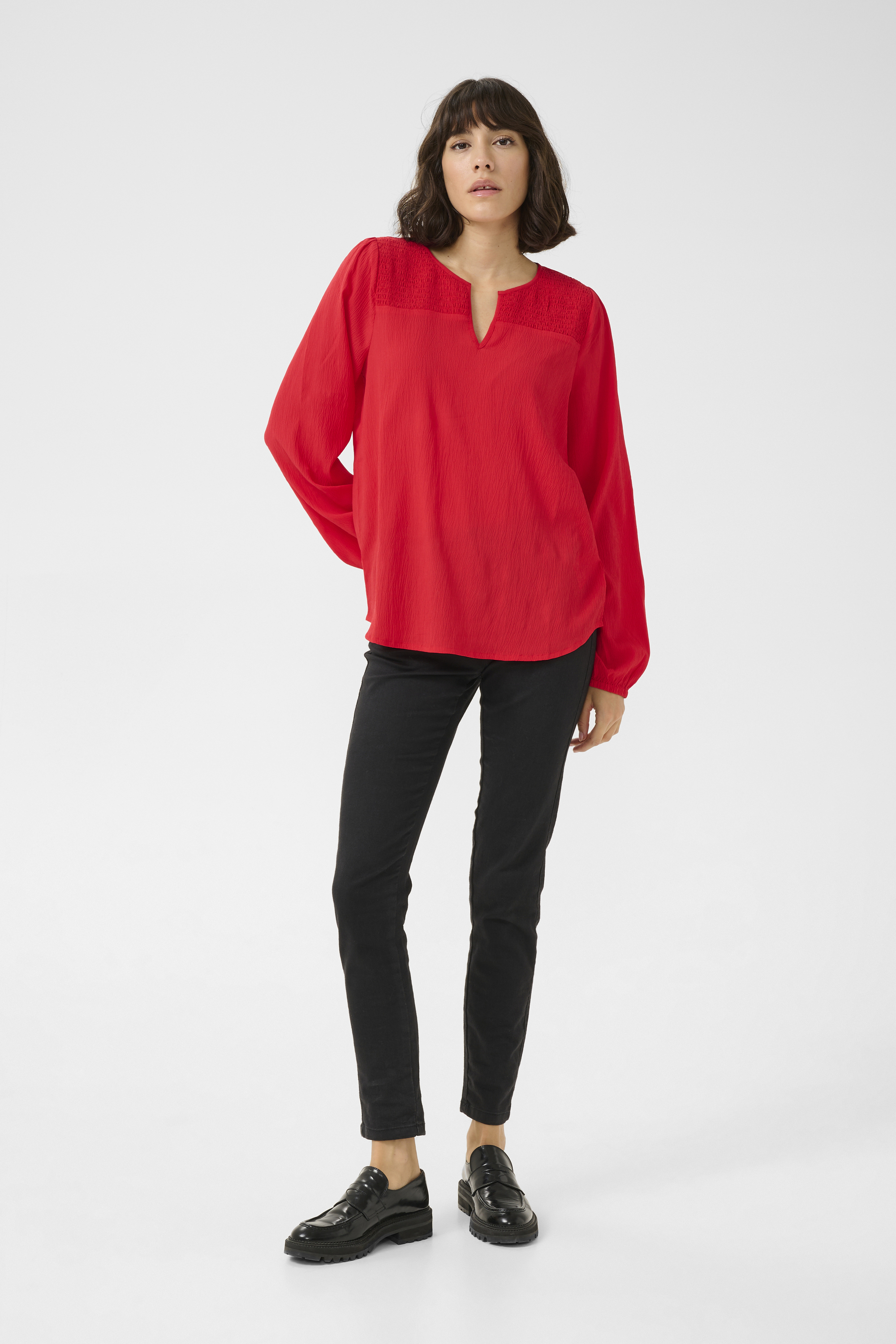 Langarm-Bluse Regular fit True Red Image