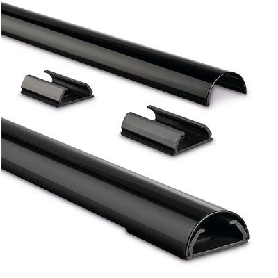 Hama Kabelkanal halbrund Alu 1.1 m schwarz schwarz