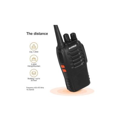 SNQ - Walkie-Talkie mit großer Reichweite, professionelles Walkie-Talkie mit 16 Kanälen,