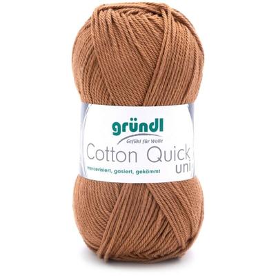 Wolle Cotton Quick 50 g uni caramell Handarbeit - Gründl Image