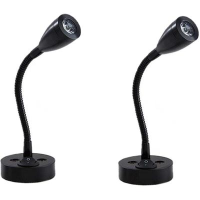 2 Stück 12 V LED-Spot-Leseleuchten, verstellbarer Schalter, Wand-Nachttischlampe, Innenbeleuchtung, Image