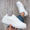 Calzados Mujeres Weiße Turnschuhe mit dicken Sohlen, bequeme Tennisschuhe, Größe 36 44, Campus-Studentenschuhe, neue Blanc-Schuhe 2025
