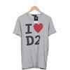 Dsquared2 Herren T-Shirt, Gr. 54, grau, Baumwolle, Viskose