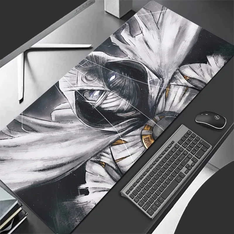 Mauspad XL Lockedge Großes Gaming-Zubehör Computer Gamer Tastatur Pad Mauspad Schreibtisch Marvel Moon Knight Mousepad als Geschenk Image